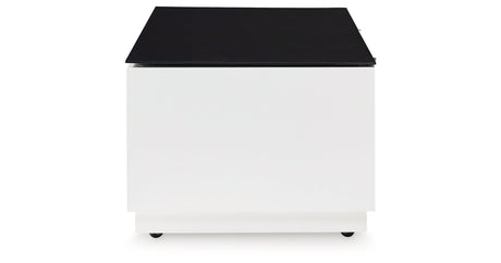 Gardoni White/Black Coffee Table from Ashley Furniture - Luna Furniture