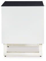 Gardoni White/Black Coffee Table and 2 End Tables from Ashley Furniture - Luna Furniture