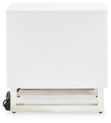 Gardoni White/Black Chairside End Table from Ashley Furniture - Luna Furniture
