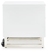 Gardoni White/Black Coffee Table and 2 Chairside End Tables from Ashley Furniture - Luna Furniture