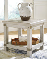 Carynhurst White Wash Gray End Table from Ashley - Luna Furniture