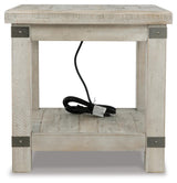 Carynhurst White Wash Gray End Table from Ashley Furniture - Luna Furniture