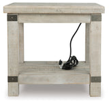 Carynhurst White Wash Gray End Table from Ashley - Luna Furniture