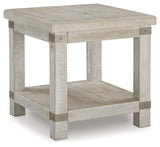 Carynhurst White Wash Gray End Table from Ashley - Luna Furniture
