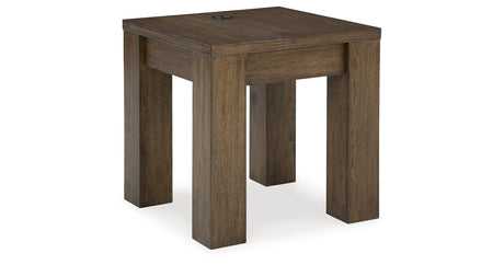 Rosswain Warm Brown End Table from Ashley - Luna Furniture