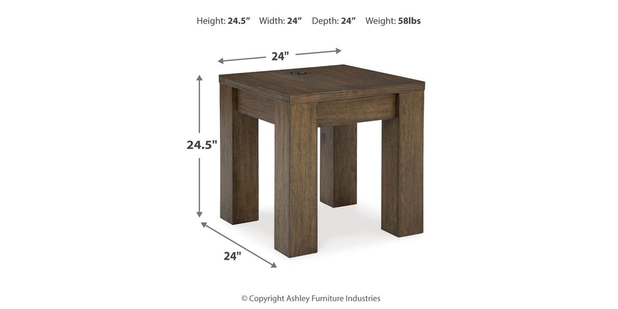 Rosswain Coffee Table with 2 End Tables in Warm Brown from Ashley - Luna Furniture