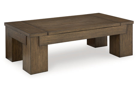 Rosswain Warm Brown Lift-top Coffee Table and 2 End Tables from Ashley - Luna Furniture