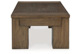 Rosswain Warm Brown Lift-top Coffee Table and 2 End Tables from Ashley - Luna Furniture