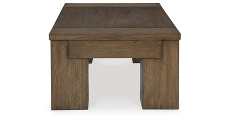 Rosswain Warm Brown Lift-Top Coffee Table from Ashley - Luna Furniture