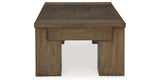 Rosswain Coffee Table with 2 End Tables in Warm Brown from Ashley - Luna Furniture