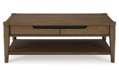 Roanhowe Brown Coffee Table and 2 End Tables from Ashley - Luna Furniture