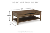 Roanhowe Brown Coffee Table and 2 End Tables from Ashley - Luna Furniture