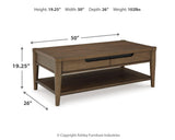 Roanhowe Brown Coffee Table and 2 End Tables from Ashley - Luna Furniture
