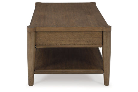 Roanhowe Brown Coffee Table and 2 End Tables from Ashley - Luna Furniture