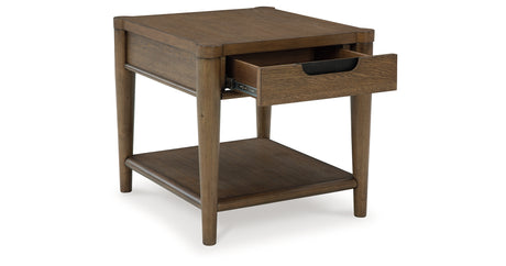 Roanhowe Coffee Table with 1 End Table in Brown from Ashley - Luna Furniture