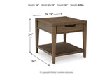 Roanhowe Brown Coffee Table and 2 End Tables from Ashley - Luna Furniture