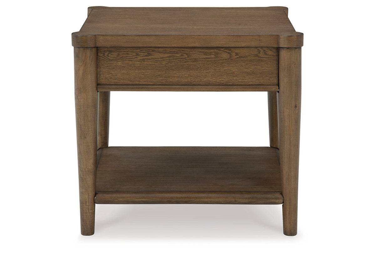 Roanhowe Brown Coffee Table and 2 End Tables from Ashley - Luna Furniture