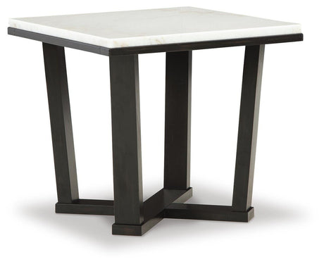 Fostead White/Espresso Coffee Table and 2 Ends from Ashley Furniture - Luna Furniture