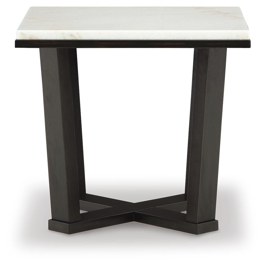 Fostead White/Espresso Coffee Table and 2 Ends from Ashley Furniture - Luna Furniture