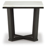 Fostead White/Espresso Coffee Table and 2 Ends from Ashley Furniture - Luna Furniture