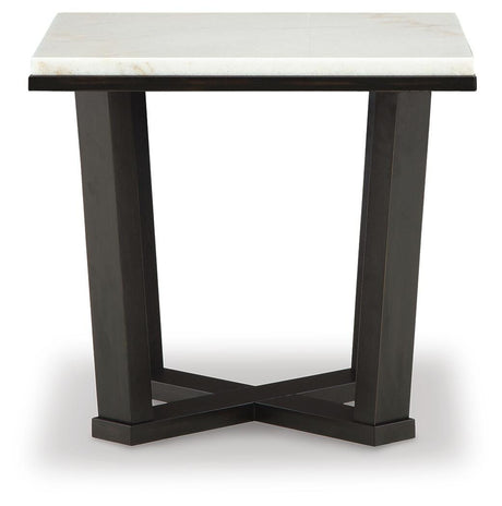 Fostead White/Espresso Coffee Table and 2 Ends from Ashley Furniture - Luna Furniture