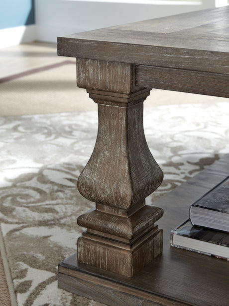Johnelle Gray Coffee Table from Ashley Furniture - Luna Furniture