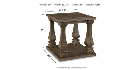 Johnelle Coffee Table with 1 End Table in Gray from Ashley Furniture - Luna Furniture