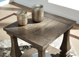 Johnelle Coffee Table with 2 End Tables in Gray from Ashley - Luna Furniture
