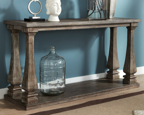 Johnelle Gray Sofa Table from Ashley - Luna Furniture