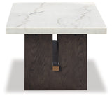 Burkhaus White/Dark Brown Coffee Table and 2 End Tables Set from Ashley - Luna Furniture