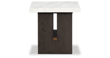 Burkhaus White/Dark Brown Coffee Table and 2 End Tables Set from Ashley - Luna Furniture
