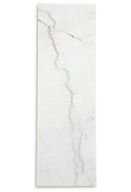 Burkhaus White/Dark Brown Sofa Table from Ashley - Luna Furniture