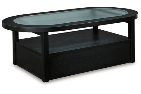 Winbardi Black Coffee Table and 2 End Tables from Ashley - Luna Furniture