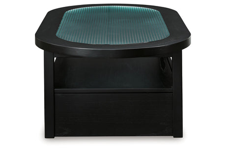 Winbardi Black Coffee Table and 2 End Tables from Ashley - Luna Furniture
