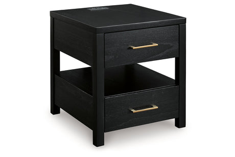 Winbardi Black Coffee Table and 2 End Tables from Ashley - Luna Furniture