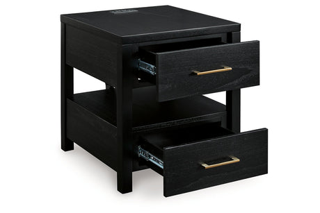 Winbardi Black Coffee Table and 2 End Tables from Ashley - Luna Furniture