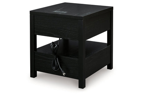 Winbardi Black Coffee Table and 2 End Tables from Ashley - Luna Furniture