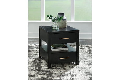 Winbardi Black Coffee Table and 2 End Tables from Ashley - Luna Furniture