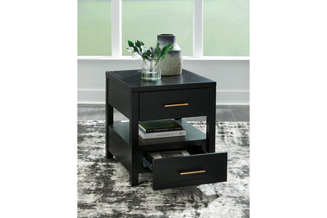 Winbardi Black Coffee Table and 2 End Tables from Ashley - Luna Furniture