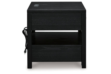 Winbardi Black Coffee Table and 2 End Tables from Ashley - Luna Furniture