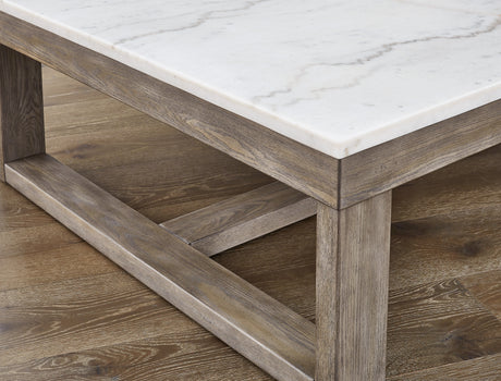 Loyaska Brown/Ivory Coffee Table and 2 End Tables from Ashley - Luna Furniture