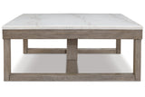 Loyaska Brown/Ivory Coffee Table and 2 End Tables from Ashley - Luna Furniture