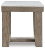 Loyaska Brown/Ivory Coffee Table and 2 End Tables from Ashley Furniture - Luna Furniture