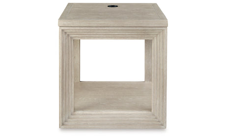 Marxhart Bisque End Table from Ashley - Luna Furniture