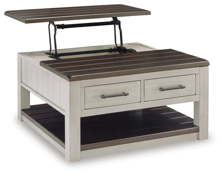 Darborn Gray/Brown Lift-top Coffee Table and 2 Chairside End Tables from Ashley - Luna Furniture