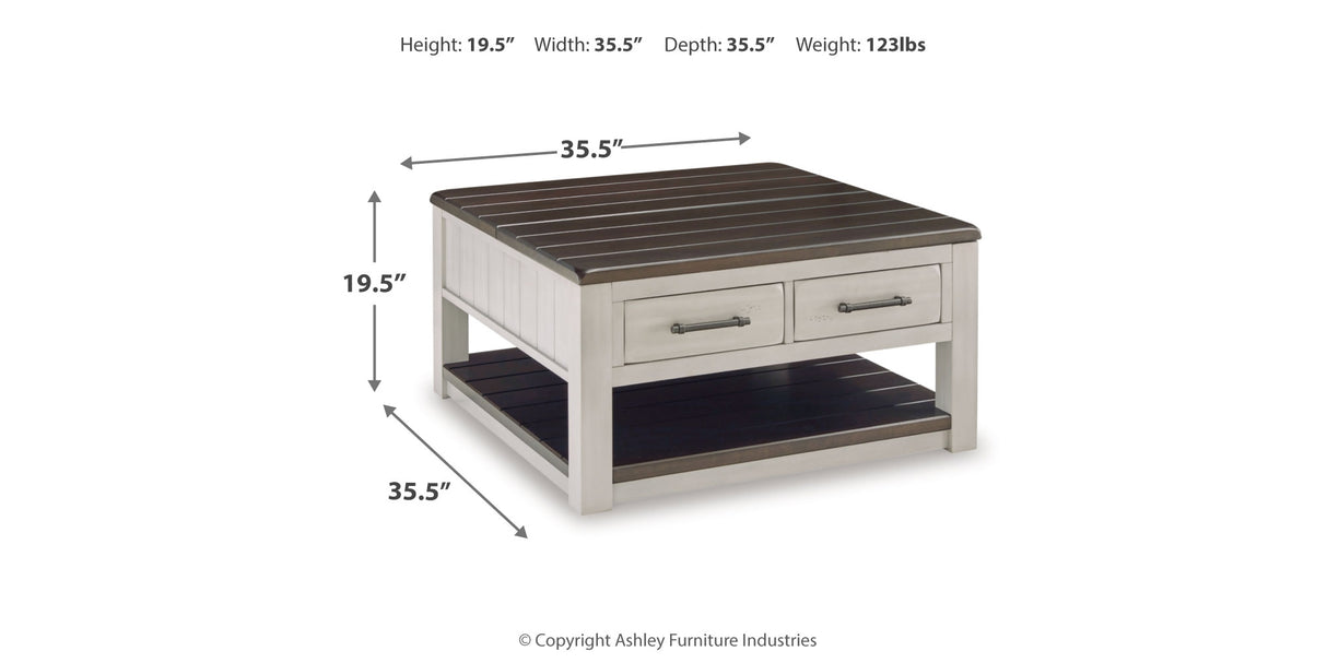 Darborn Coffee Table with 1 End Table in Gray/Brown from Ashley - Luna Furniture