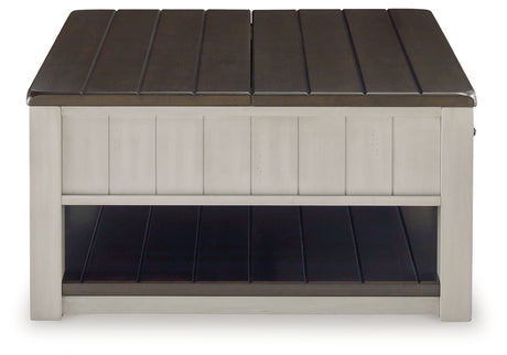 Darborn Gray/Brown Lift-top Coffee Table and 2 Chairside End Tables from Ashley - Luna Furniture