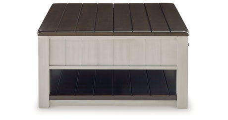 Darborn Gray/Brown Lift Top Coffee Table from Ashley Furniture - Luna Furniture