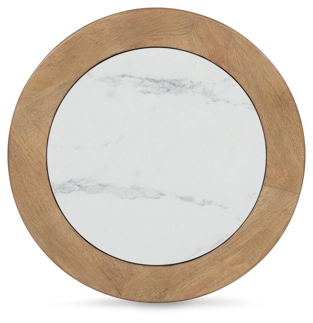 Camdill Light Brown/White End Table from Ashley Furniture - Luna Furniture
