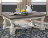 Havalance Gray/White Coffee Table and 2 End Tables from Ashley - Luna Furniture